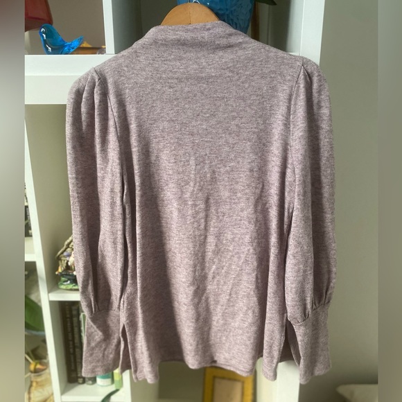 RW & Co. Light Purple Mock- Neck Long Sleeve Light Sweater/ Shirt - Picture 7 of 7